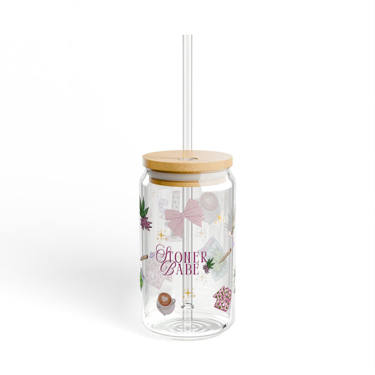 Stoner Babe Sipper Glass, 16oz